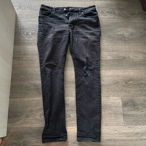 Slim Fit Faded Black Denim Jeans - W31 L32 - Neuw